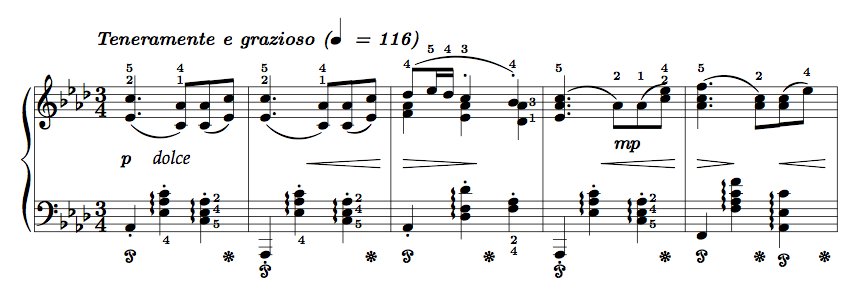 Waltz in A Flat Major Op. 39 No. 15, Brahms